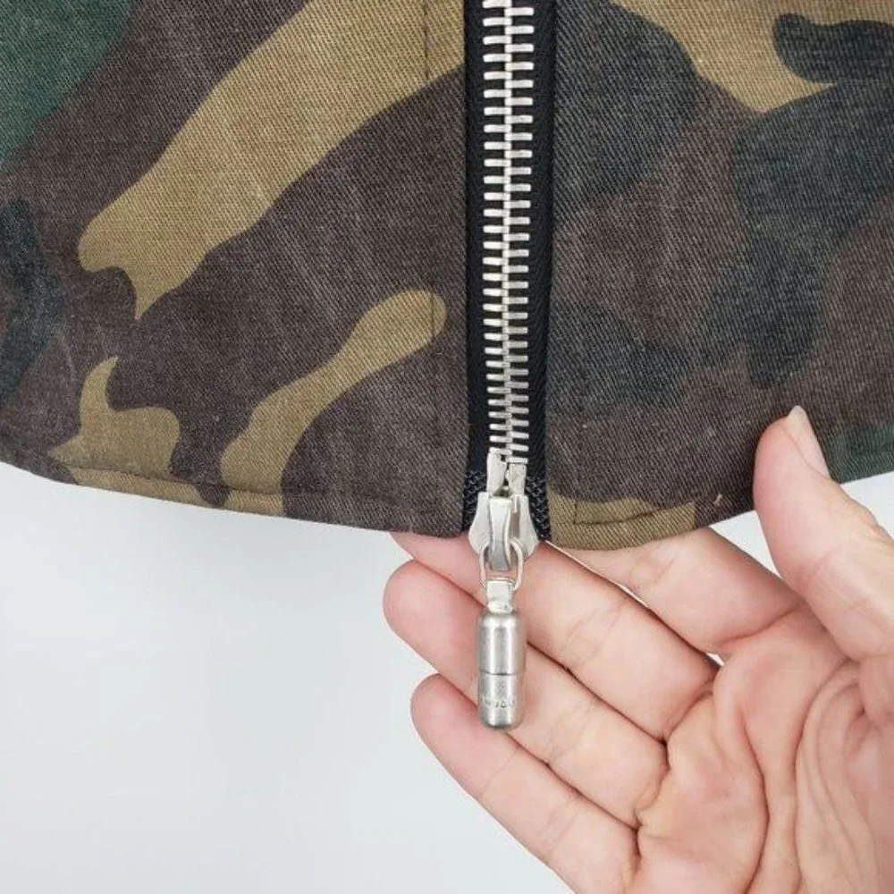 RHUDE Camo‎ Print Hooded Jacket Quilted Zip Up Cotton Coat Parka Size Small NWOT